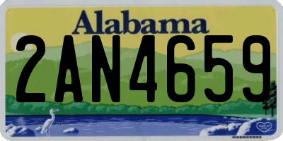AL license plate 2AN4659