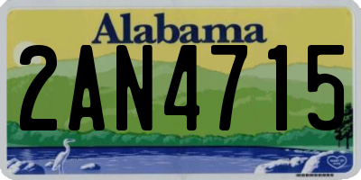 AL license plate 2AN4715