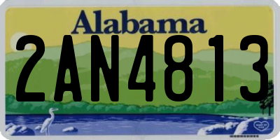 AL license plate 2AN4813