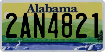 AL license plate 2AN4821