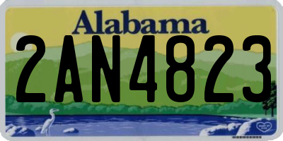 AL license plate 2AN4823