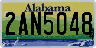 AL license plate 2AN5048