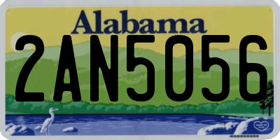 AL license plate 2AN5056
