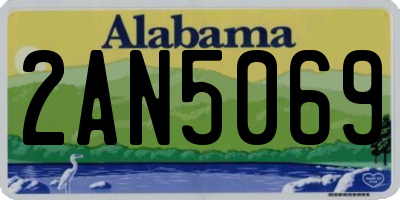AL license plate 2AN5069