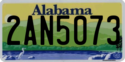 AL license plate 2AN5073