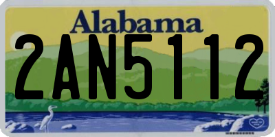 AL license plate 2AN5112
