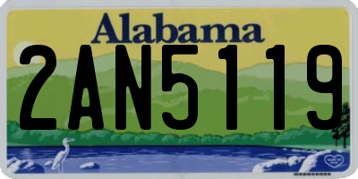 AL license plate 2AN5119