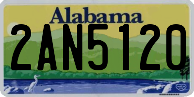 AL license plate 2AN5120