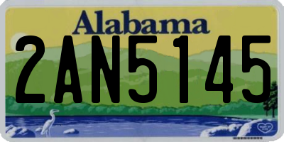 AL license plate 2AN5145