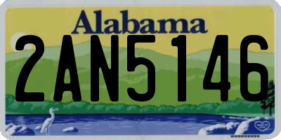 AL license plate 2AN5146
