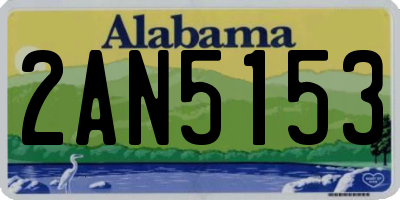 AL license plate 2AN5153