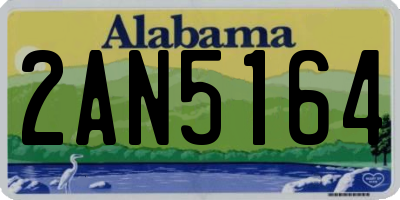 AL license plate 2AN5164
