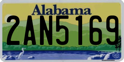 AL license plate 2AN5169