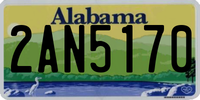 AL license plate 2AN5170