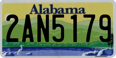 AL license plate 2AN5179