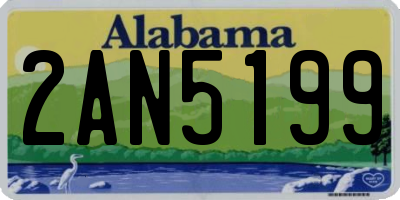 AL license plate 2AN5199