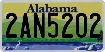 AL license plate 2AN5202