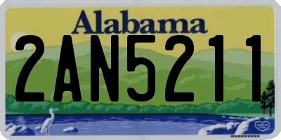 AL license plate 2AN5211