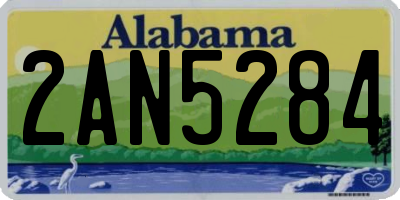 AL license plate 2AN5284