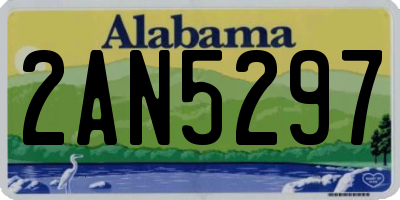 AL license plate 2AN5297