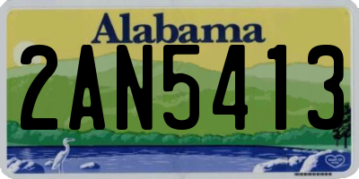 AL license plate 2AN5413