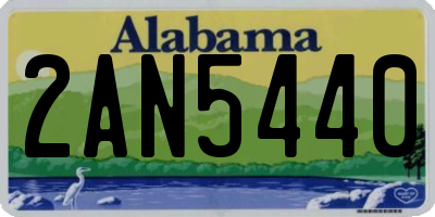 AL license plate 2AN5440