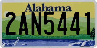 AL license plate 2AN5441