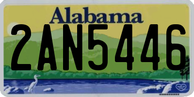 AL license plate 2AN5446