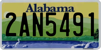 AL license plate 2AN5491