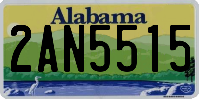 AL license plate 2AN5515