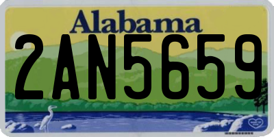 AL license plate 2AN5659
