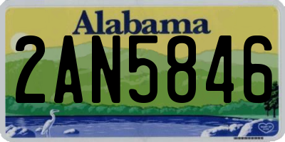 AL license plate 2AN5846