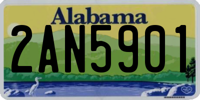 AL license plate 2AN5901