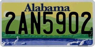 AL license plate 2AN5902