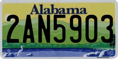 AL license plate 2AN5903