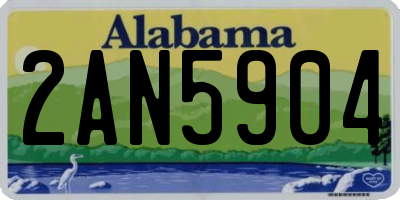 AL license plate 2AN5904