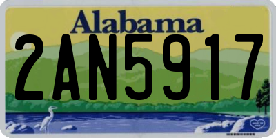AL license plate 2AN5917