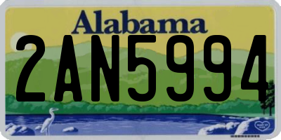 AL license plate 2AN5994