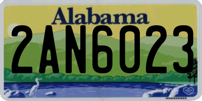 AL license plate 2AN6023