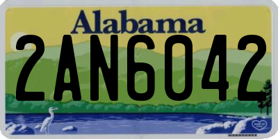 AL license plate 2AN6042