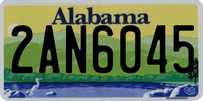 AL license plate 2AN6045