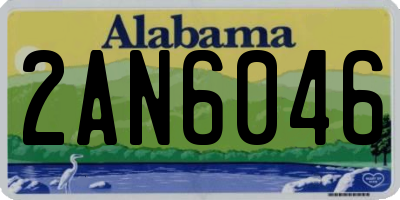 AL license plate 2AN6046