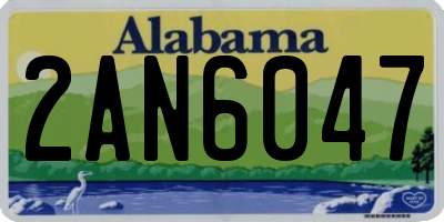 AL license plate 2AN6047