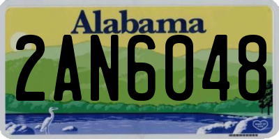 AL license plate 2AN6048