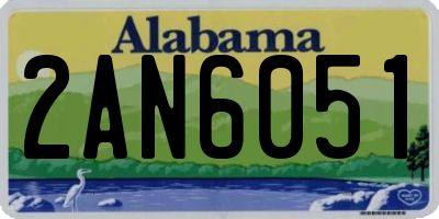 AL license plate 2AN6051
