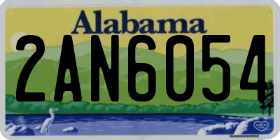 AL license plate 2AN6054