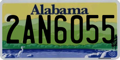 AL license plate 2AN6055