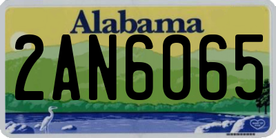 AL license plate 2AN6065
