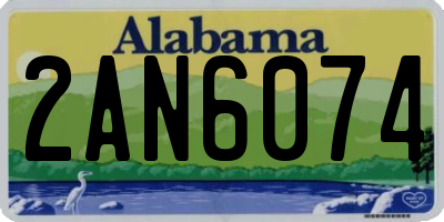 AL license plate 2AN6074
