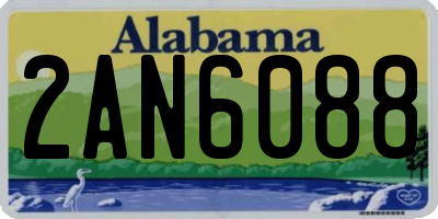AL license plate 2AN6088